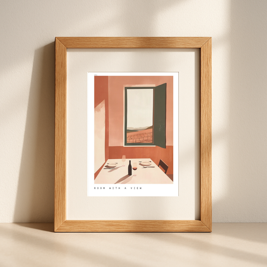 Room with a View – Modern Wine & Vineyard Wall Art
