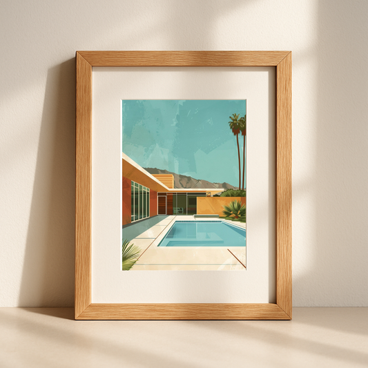 Palm Springs Pool House – Mid-Century Palm Springs Wall Art