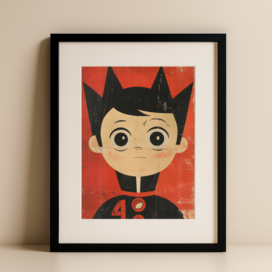 Retro Kid No. 48 – Retro Comic Wall Art Print